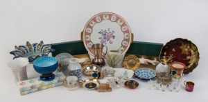 Collection of assorted serving dishes, ornaments, silver plated ware, place name holders etc., 20th century, (qty)