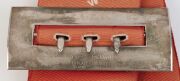 1954 & 1957 SOUTH AUSTRALIAN ST LEGER: Winner's sashes with metallic braided tassels and sterling silvers buckles, the former stamped, 'C.W. Ottaway & Co, Adelaide", total buckle weight, 570gr.&nbsp;(2 items) - 3