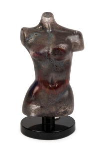 DINO ROSIN "TORSO" Murano glass sculpture,  with incised signature "Dino Rosin" with additional applied seal to base,  33cm high