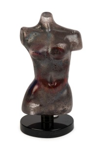 DINO ROSIN "TORSO" Murano glass sculpture, with incised signature "Dino Rosin" with additional applied seal to base, 33cm high