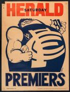 CARLTON: 1981&nbsp;original WEG Premiership poster; some edge faults, overall good condition.