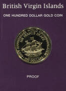 British Virgin Islands: 1980 $100 GOLD proof, in case with certificate. 0.2054 AGW.