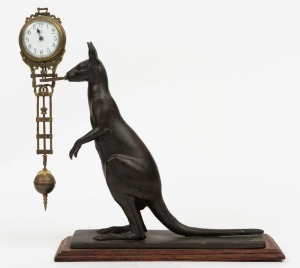 KANGAROO Mystery clock, late 20th century, ​​​​​​​24cm high