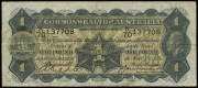 1927 (R.26.Mc.41) &pound;1 Riddle/Heathershaw, K/70 137708. Fine, original condition, vert. folds, some soiling but full original colour.
