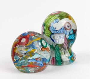 Two Murano glass paperweights, 20th century, the larger 10.5cm high