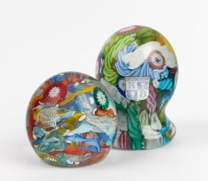 Two Murano glass paperweights, 20th century, the larger 10.5cm high