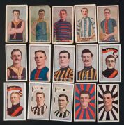 SNIDERS & ABRAHAMS ASSORTMENT:&nbsp;with&nbsp;1908-09 'Incidents in Play' [1/16, Fitzroy&nbsp;v Richmond], 1906-08&nbsp;Half-Length Portrait&nbsp;[5/56, series A to C, mixed condition],&nbsp;1908-09 'Half-Length Portrait' design [14/60 + single duplicate], 1910 'Head in Oval'&nbsp;[5/60], - 4