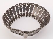 Antique Indian silver anklet with intricate mango design, Uttar Pradesh, 19th/20th century, 10cm diameter, 119 grams. PROVENANCE: Private Collection, Melbourne. Purchased in Jaipur, Rajasthan, 27th July, 1988. - 8