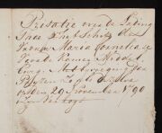 TEA TRADE DOCUMENT. Dutch East India Company (VOC). An unpublished manuscript document recording a cargo of tea from China carried on the VOC ship Vrouw Maria Cornelia, dated 1790, titled: Prisatie over de Lading Thee per het Schip Vrouw Maria Cornelia vo - 3