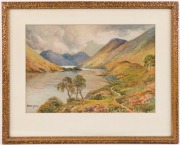 GERALD HOLMES (British, 20th century), Lake District, watercolour, signed lower left "Gerald Holmes", ​​​​​​​26 x 38cm, 41 x 52cm overall - 2