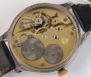 I.W.C. (INTERNATIONAL WATCH COMPANY) SCHAFFHAUSEN steel cased wristwatch with Arabic numerals and subsidiary seconds dial, frosted gilt movement stamped "Probus, Scafusia I.W.C. 424435" with Swiss cross and further engraved "3157", with box, crown most li - 6