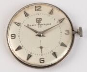 GIRARD PERREGAUX&nbsp;14ct white gold wristwatch with manual movement, baton numerals with Arabic quarters and subsidiary dial, ​​​​​​​3.5cm wide including crown - 5