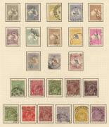 1913-65 basic collection neatly presented on album pages. 'Roos incl. 1st wmk. to 2/-, 2nd wmk to 5/-, 3rd wmk to &pound;2, Sm. Mult. to 10/- and CofA to &pound;2. The rest of the collection almost complete, less Navigators but incl. 5/- Bridge FU and 3d Kooka s/shee - 2