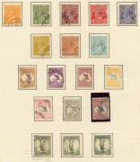 1913-65 basic collection neatly presented on album pages. 'Roos incl. 1st wmk. to 2/-, 2nd wmk to 5/-, 3rd wmk to &pound;2, Sm. Mult. to 10/- and CofA to &pound;2. The rest of the collection almost complete, less Navigators but incl. 5/- Bridge FU and 3d Kooka s/shee - 3