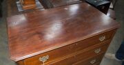 A four drawer mahogany chest with Chippendale style carved chamfered corners and cockbeaded decoration, early 20th century, 92cm high, 92cm wide, 53cm deep - 2