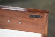 A four drawer mahogany chest with Chippendale style carved chamfered corners and cockbeaded decoration, early 20th century, 92cm high, 92cm wide, 53cm deep - 6