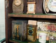 An antique French provincial display cabinet of unusual narrow proportions, 19th century, 210cm high, 55cm wide, 19cm deep - 4