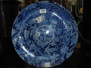 A Chinese porcelain charger profusely decorated in underglaze blue with scene of a five clawed dragon and phoenix in clouds, early 20th century, underglaze blue four character mark and incised mark to base, ​​​​​​​36.5cm diameter - 10