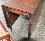 A Georgian Cuban mahogany Pembroke table, circa 1800, 72cm high, 51cm (extends to 166cm) wide, 105cm deep - 6