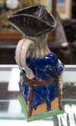 "THE SQUIRE" antique Staffordshire pottery toby jug by Ralph Wood, 18th century, 28cm high - 6