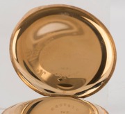 HAMILTON American 14ct gold cased pocket watch with Arabic numerals and subsidiary seconds dial, early 20th century, ​​​​​​​6cm high including crown - 8