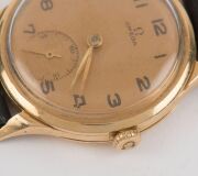 OMEGA manual wristwatch in yellow gold case with Arabic numerals and subsidiary dial, ​​​​​​​3.5cm wide including crown - 7