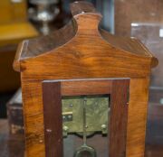 Antique English walnut cased spring table clock with single train fusee movement with alarm feature by "THOMAS WHIPP & SON, ROCHDALE", mid 19th century, 44cm high - 6