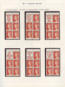1966-67 semi-specialized collection on annotated album pages. Most issues as a block of 4 & single** plus a FU stamp. Majority of blocks with upper/lower Sheet numbers. Incl. booklet panes, coil strips and paper and other varieties. Noted Navigators and 4 - 2