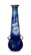DOULTON BURSLEM "Blue Children" English porcelain vase, early 20th century, green factory mark, ​​​​​​​29.5cm high - 2