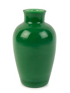 PEKING jade green glass vase, 19th/20th century, ​​​​​​​21.5cm high