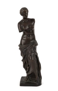 VENUS cast bronze statue, 20th century, stamped "Bronze Caranti", ​​​​​​​43cm high