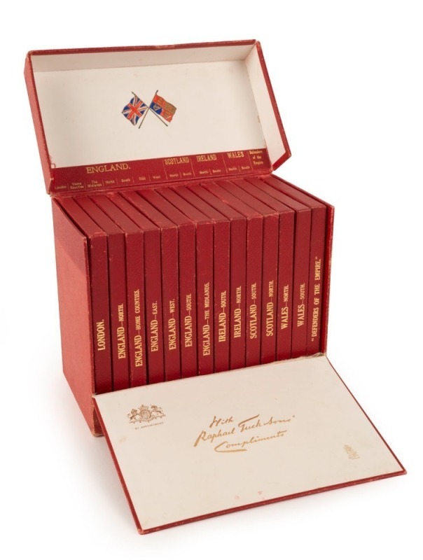 HOME boxed set of postcards by RAPHAEL TUCK. The interior