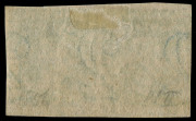 NEW SOUTH WALES: 1856-60 (SG.110) 2d blue, Imperforate horizontal pair with large-to-close margins. Delightful, fresh Mint o.g. condition. (2). Cat.&pound;750. - 4