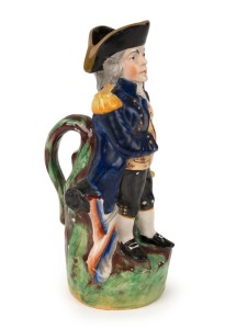"LORD NELSON" Staffordshire pottery jug, early 19th century, 27.5cm high
