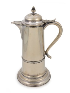 An antique Sheffield plated coffee pot, 19th century, 32cm high