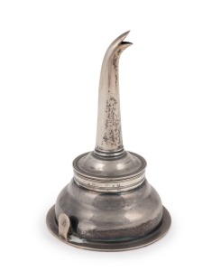 A Georgian sterling silver wine funnel by Henry Chawner of London, circa 1791, 12.5cm high, 79 grams