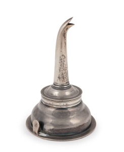 A Georgian sterling silver wine funnel by Henry Chawner of London, circa 1791, 12.5cm high, 79 grams