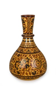 Bombay School Of Art Pottery vase, impressed oval stamp to base, 32.5cm high