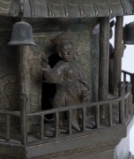 An impressive antique Chinese bronze Wen Chang Stupa pagoda tower, early to mid 18th century, 142cm high - 4