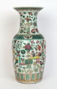 A Chinese famille verte&nbsp;porcelain vase, 19th/20th century, ​​​​​​​44cm high