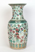 A Chinese famille verte&nbsp;porcelain vase, 19th/20th century, ​​​​​​​44cm high - 2