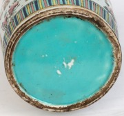 A Chinese famille verte&nbsp;porcelain vase with green glazed handles, 20th century, ​​​​​​​44cm high - 6