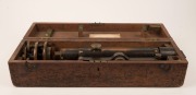 TROUGHTON & SIMMS of London, antique surveying sight in mahogany case, 19th century, the case 52cm wide - 4