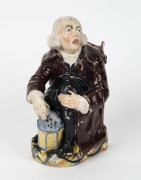 ENOCH WOOD "The Nightwatchman" Staffordshire pottery jug, circa 1800, ​​​​​​​23cm high