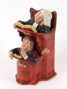 ENOCH WOOD "The Vicar and Moses" Staffordshire pottery statue, circa 1800, ​​​​​​​20cm high - 2