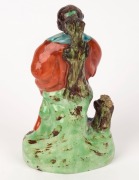 "ST. PETER" Staffordshire pottery statue, circa 1820, &nbsp;22cm high - 2