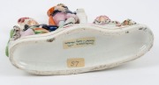 "SHAKESPEARE, HAMLET & LADY MacBETH" Staffordshire pottery statue, 19th century, 26.5cm high - 3