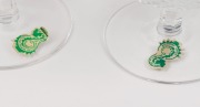 WATERFORD Irish crystal pair of brandy balloons in original box, late 20th century, ​​​​​​​13cm high - 2