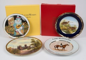 Four assorted porcelain cabinet plates including ROYAL WORCESTER, WESTMINSTER, ROYAL DOULTON and SPODE, 20th century, ​​​​​​​the largest 27.5cm diameter