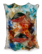 CENEDESE&nbsp;pair of Murano aquarium glass wall sconces, by ALFREDO BARBINI,&nbsp; 20cm high&nbsp; - 3